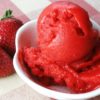All Natural Strawberry Sorbet