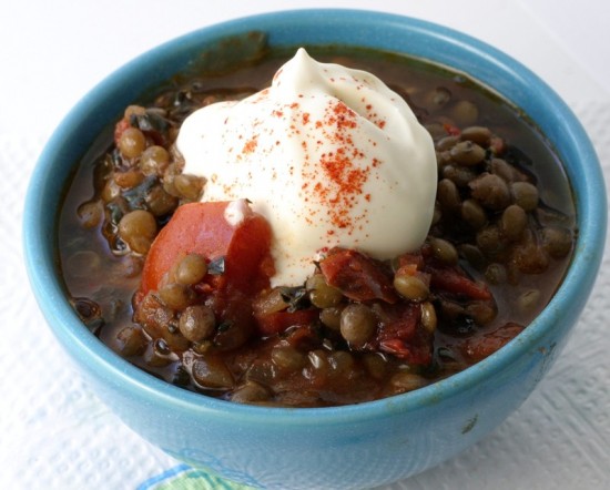 Rustic French Green Lentil Soup Rustic French Green Lentil Soup