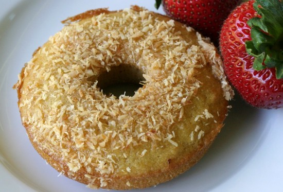 Honey-dipped toasted coconut donut