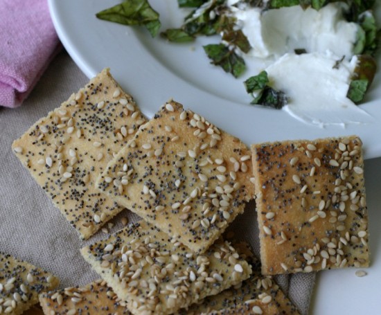 Seeded almond flour cracker Seeded almond flour cracker