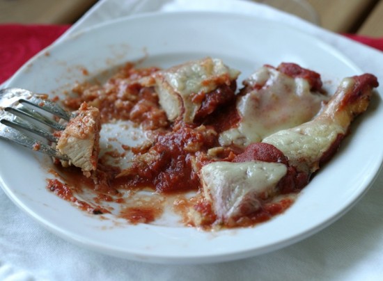 Chicken Parmigiana plate Chicken Parmigiana plate