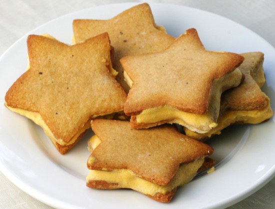 Pumpking ice cream sandwiches