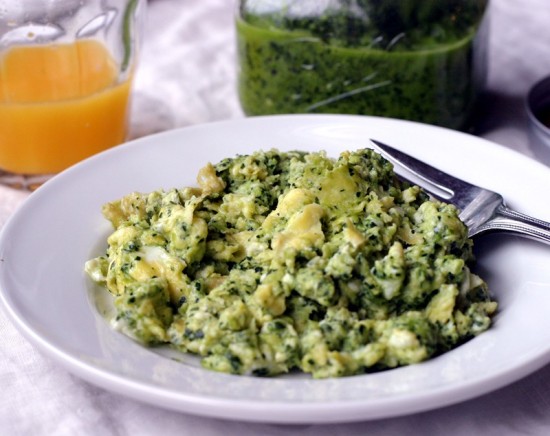 Green Eggs with Kale pesto Green Eggs with Kale pesto