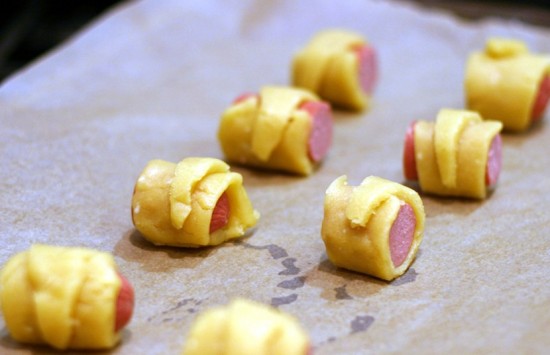 Rolled and ready to go in the oven Rolled and ready to go in the oven