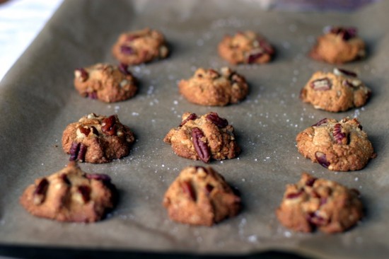 Sheet of pecan sandies baked