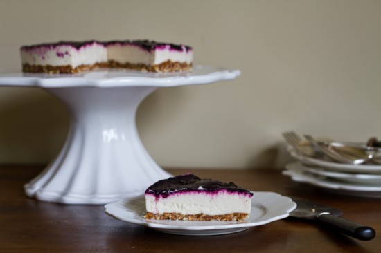Raw Blackberry Cheesecake