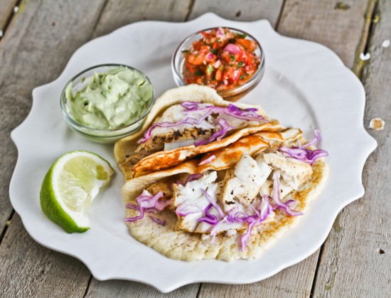 Fish tacos with tortillas - Comfy Belly