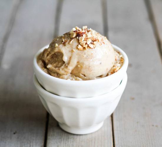 salted almond ice cream {no-churn}