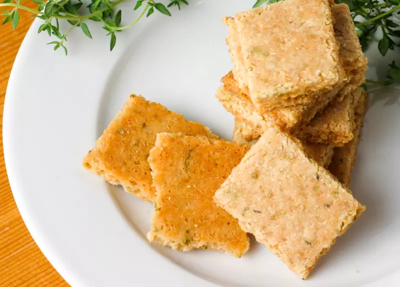 Buttery Parmesan-Herb Mini Crackers Recipe