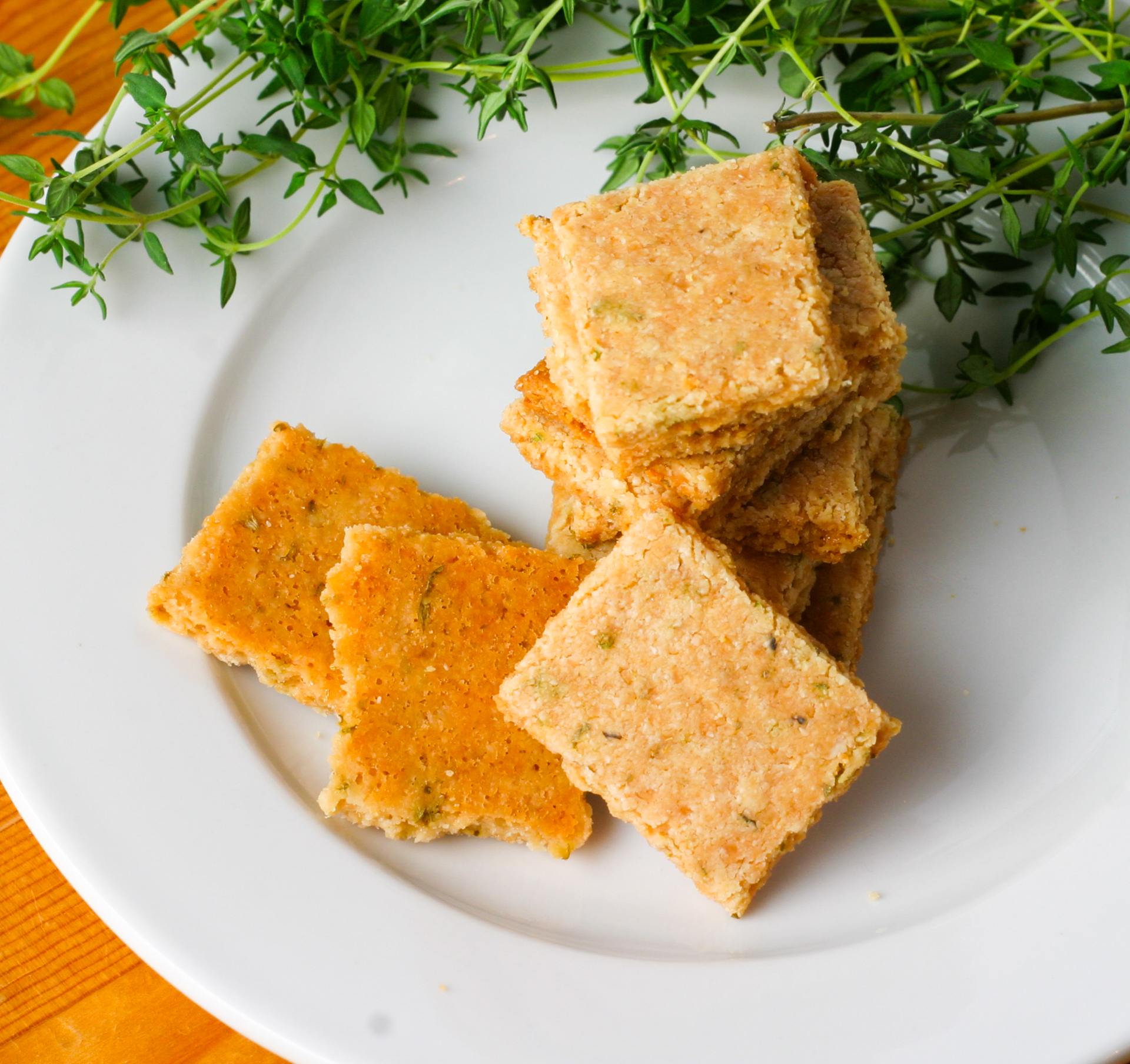 Parmesan Thyme Crackers