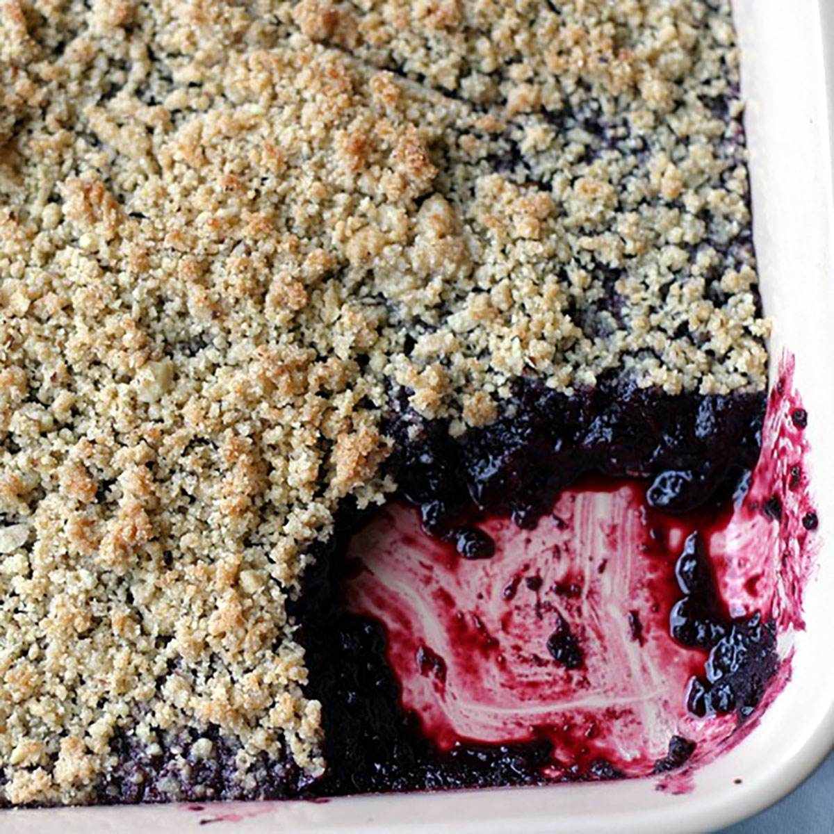 blackberry crumble