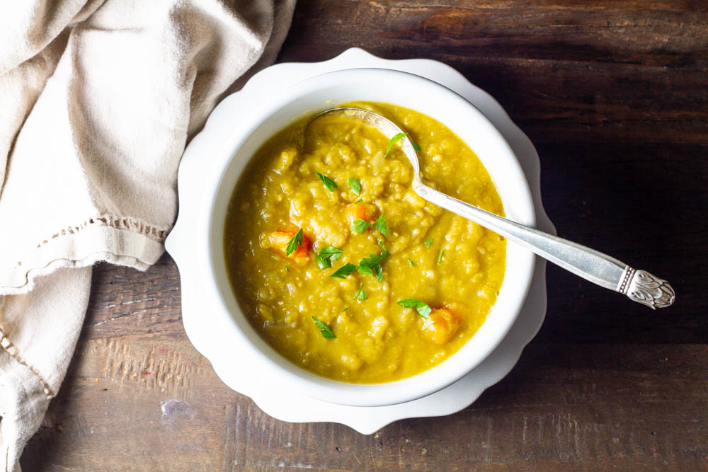 Creamy Yellow Split Pea Soup (Instant Pot!) - Minimalist Baker Recipes