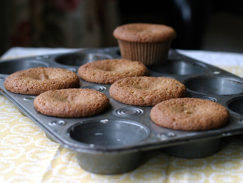 Lemon poppy seed muffins in tin
