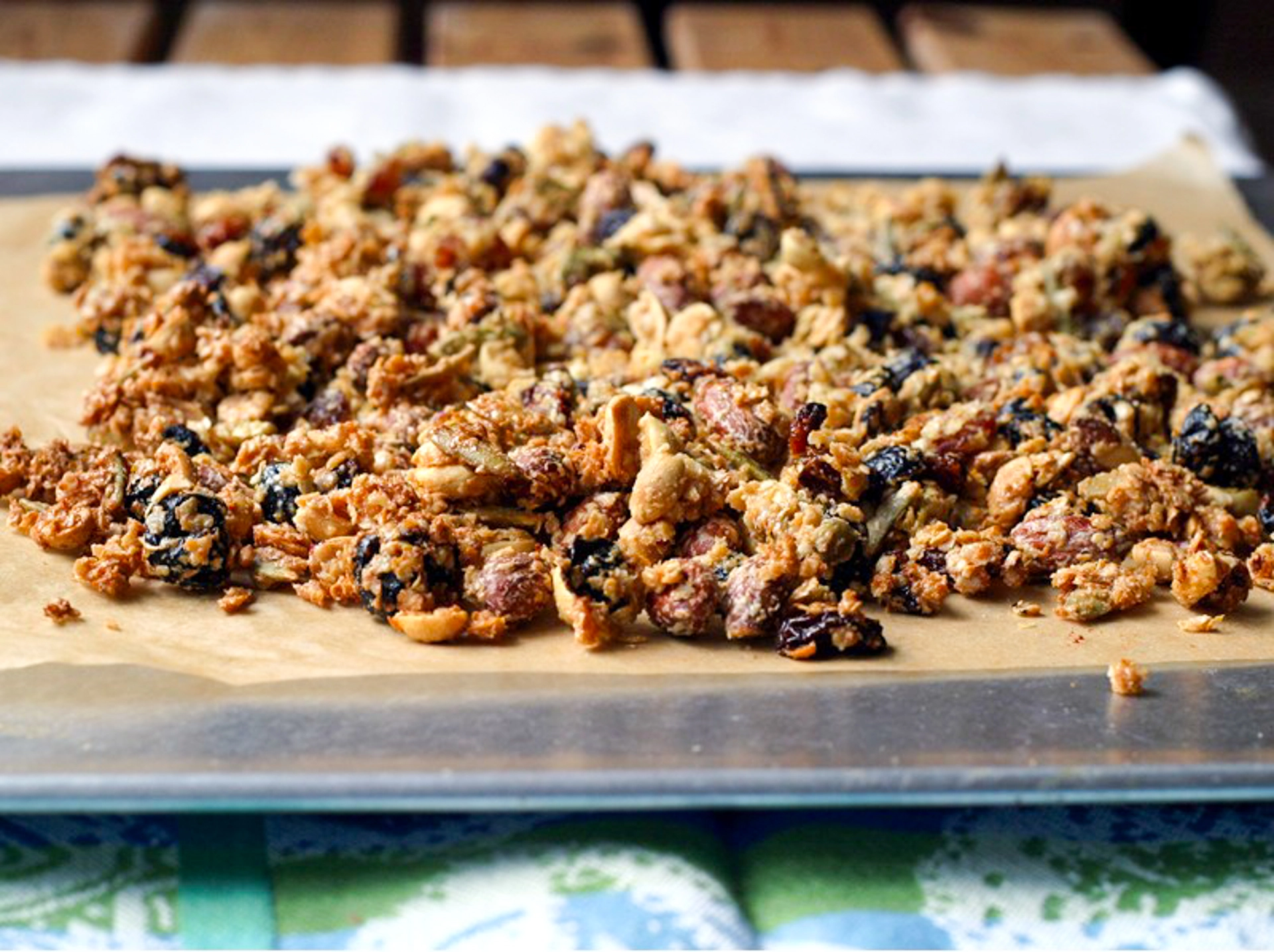 Baked granola-cookie sheet Quinoa Granola