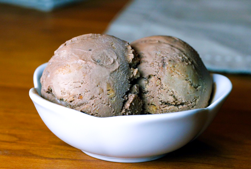 Chocolate Peanut Butter Ice Cream {dairy free}