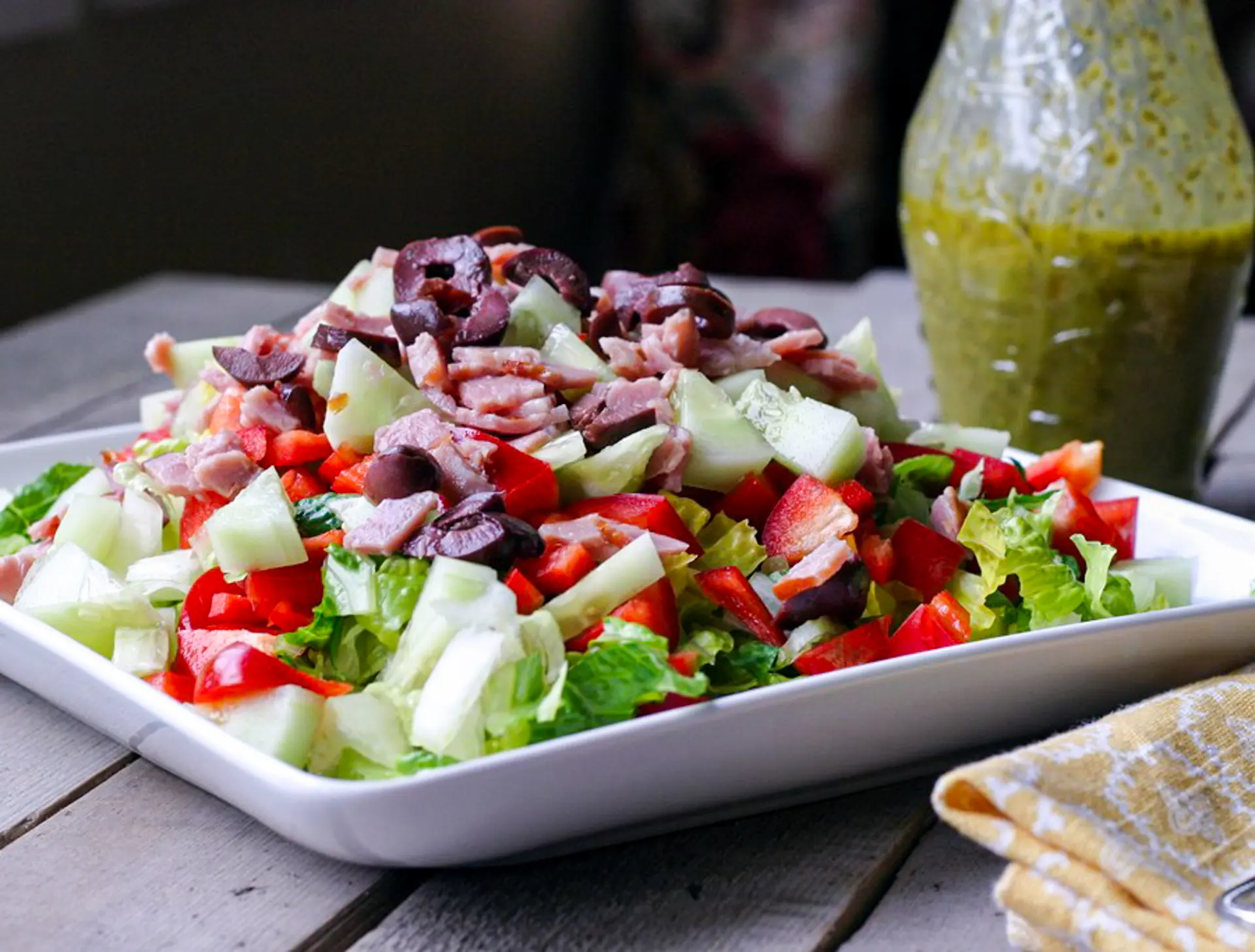 Chopped Chef Salad on plate