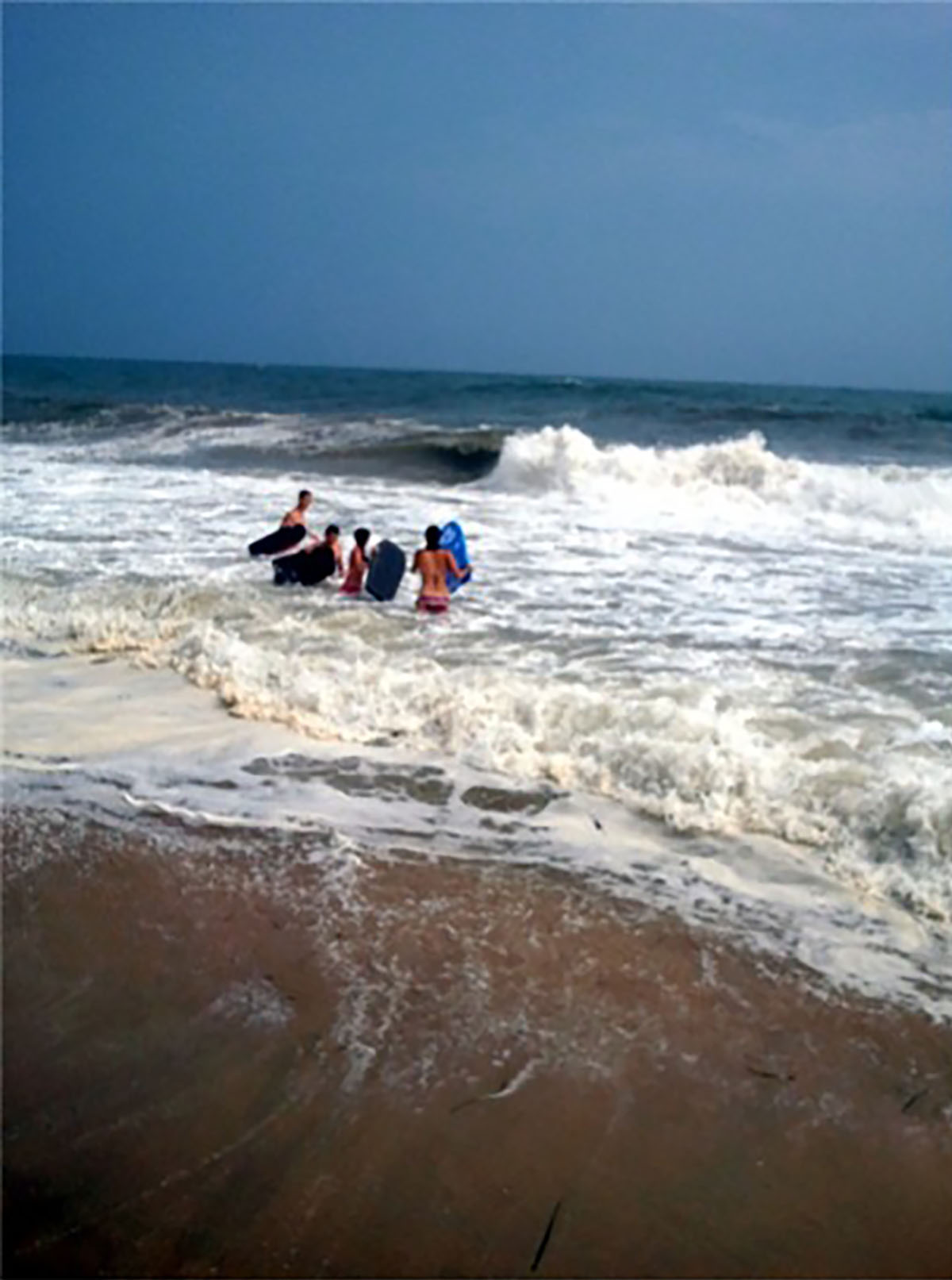 Playing in the surf Long Island 2011