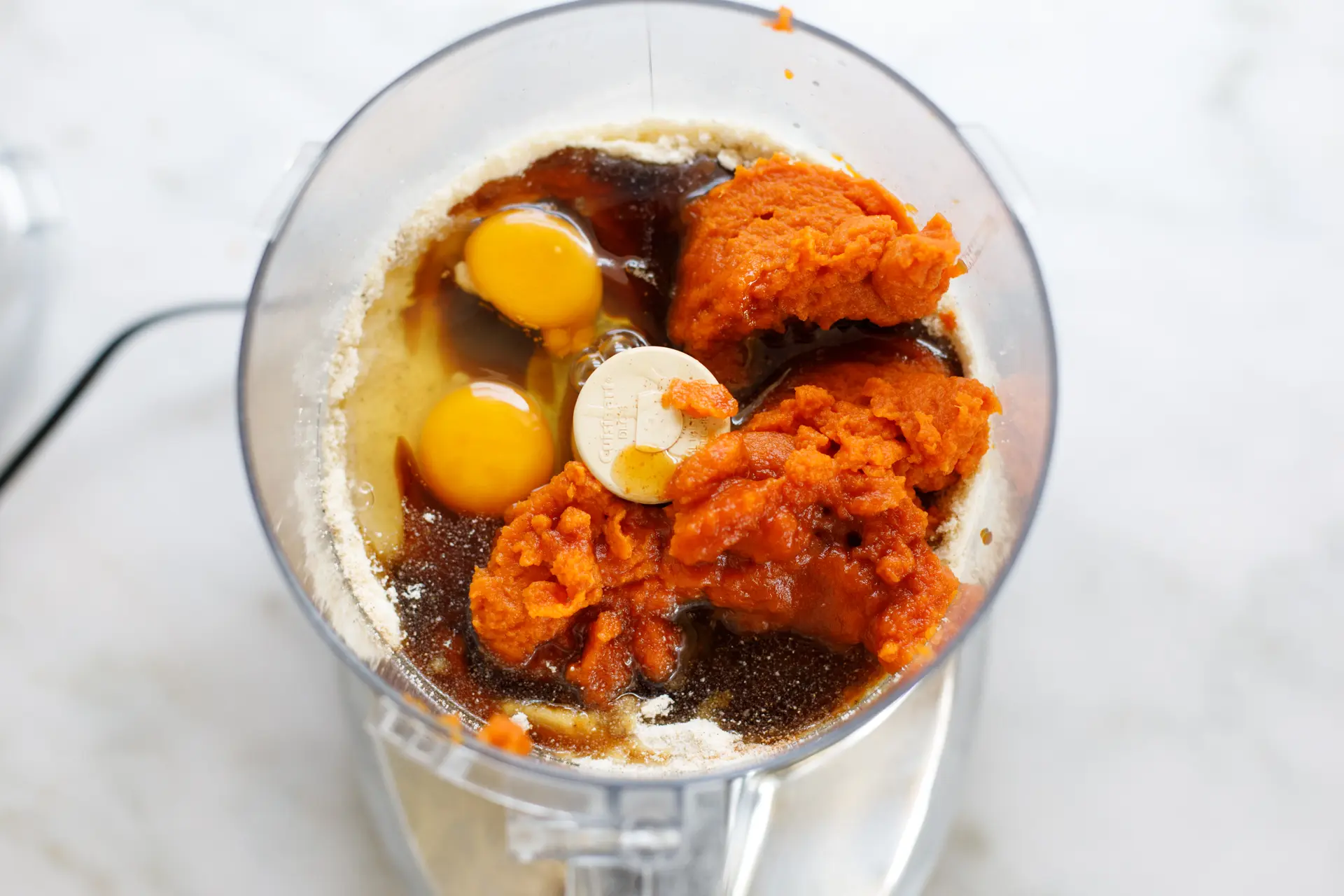 Wet ingredients added
