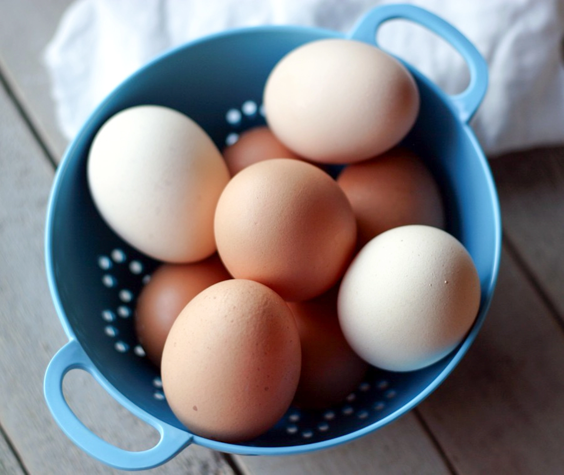 Eggs in basket image