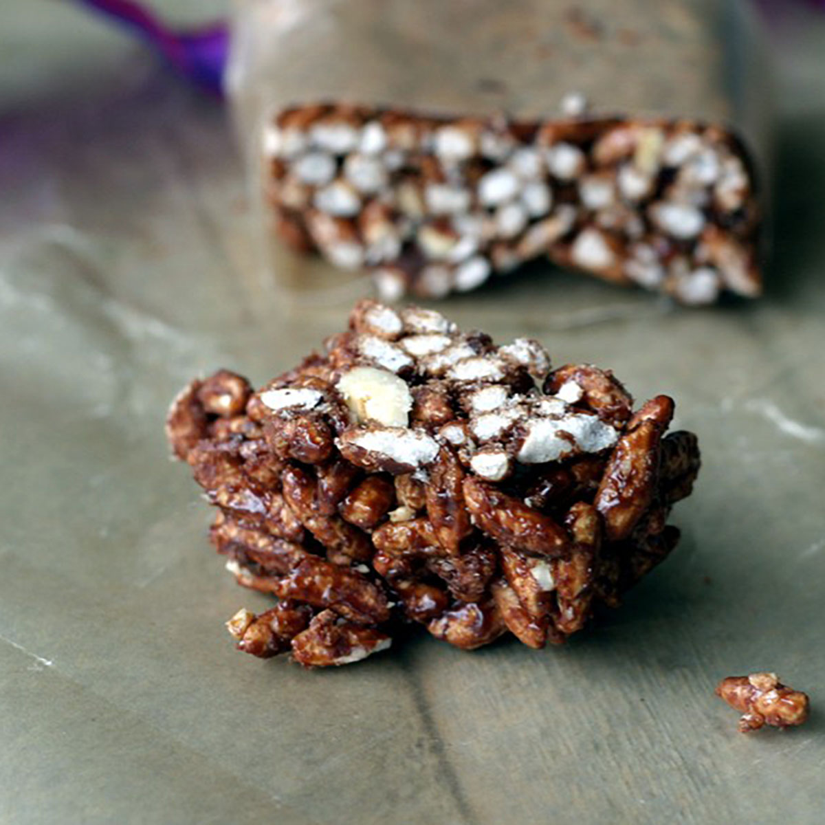 Cocoa Hazelnut Rice Crispy Treats