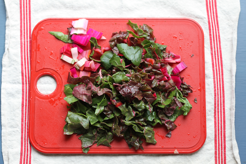 Comfy Belly: Mushroom, Rainbow Chard, Leek Frittata