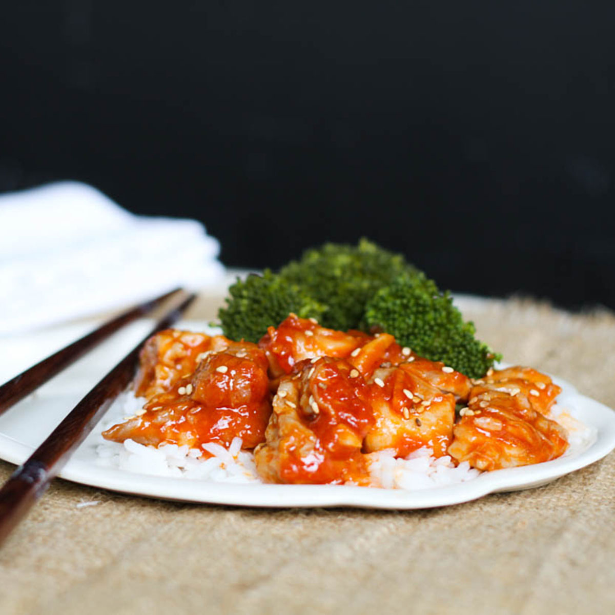 Orange Sesame Chicken fast-cook