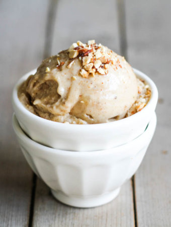 Salted Banana Almond Ice Cream - Comfy Belly