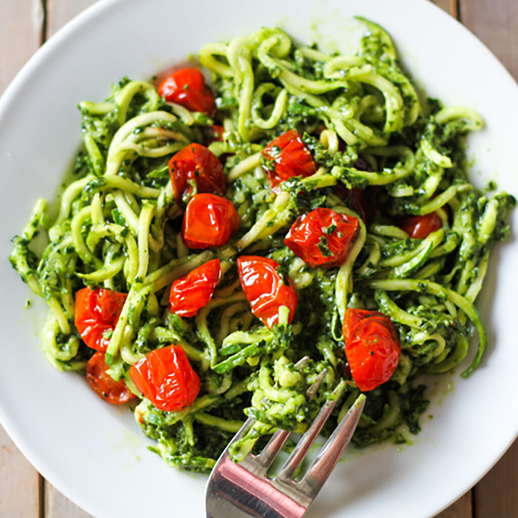 Zucchini Pesto Noodles