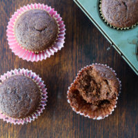 Chocolate Cupcakes {almond flour}