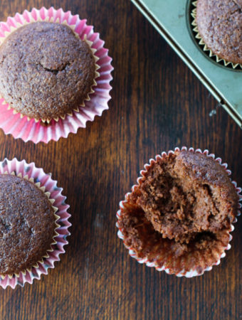 Chocolate Cupcakes {almond flour}