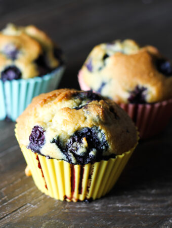 Blueberry Corn Muffins {AF & CF} larger