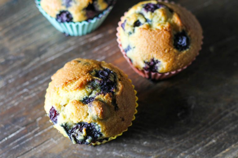 Blueberry Muffins {almond & coconut flour} Comfy Belly