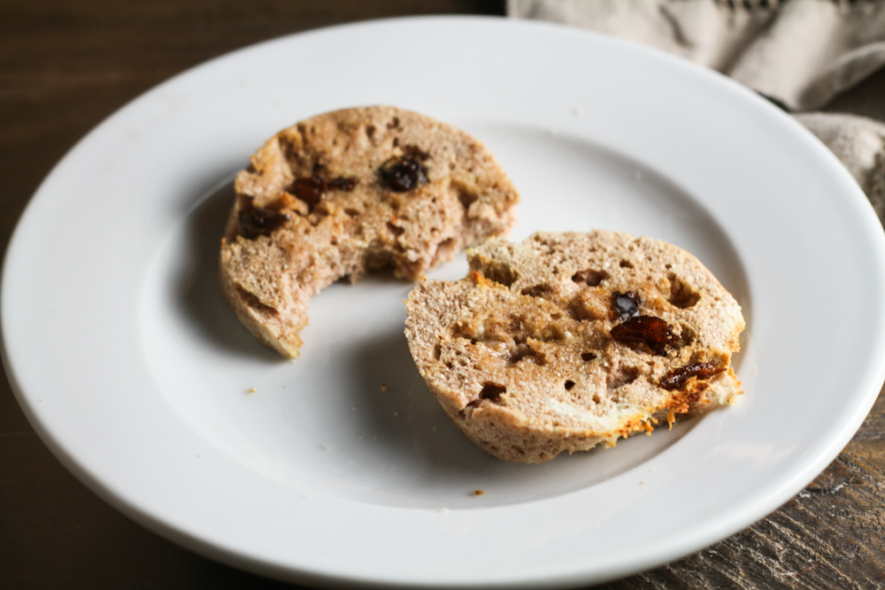 Cinnamon Raisin English Muffin {almond & coconut flour} Comfy Belly