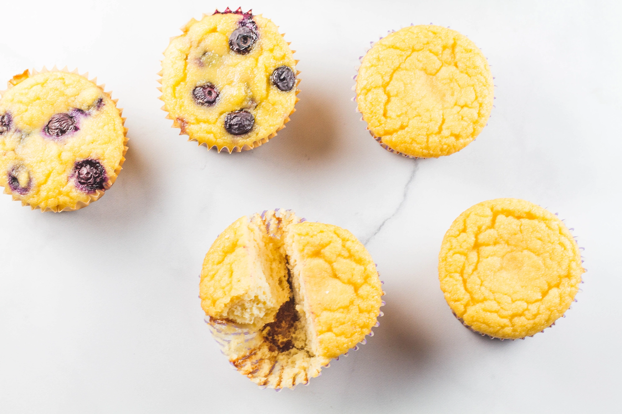 Lemon Muffins overhead
