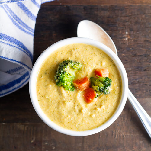 Cream of Broccoli Carrot Soup image