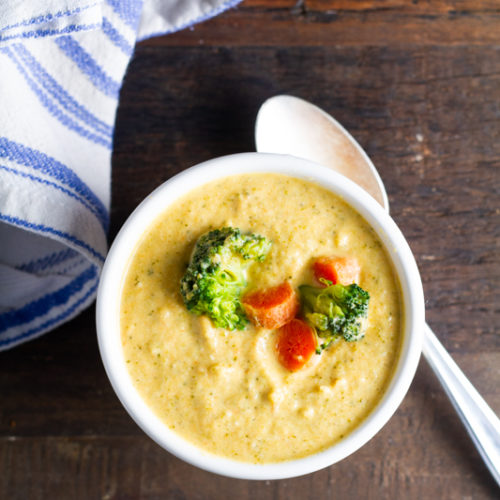 Broccoli and carrot deals soup