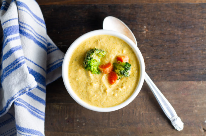 Cream of Broccoli Carrot Soup