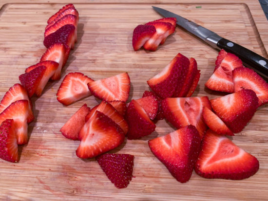 Strawberry Cream Layer Cake {dairy free} - Comfy Belly