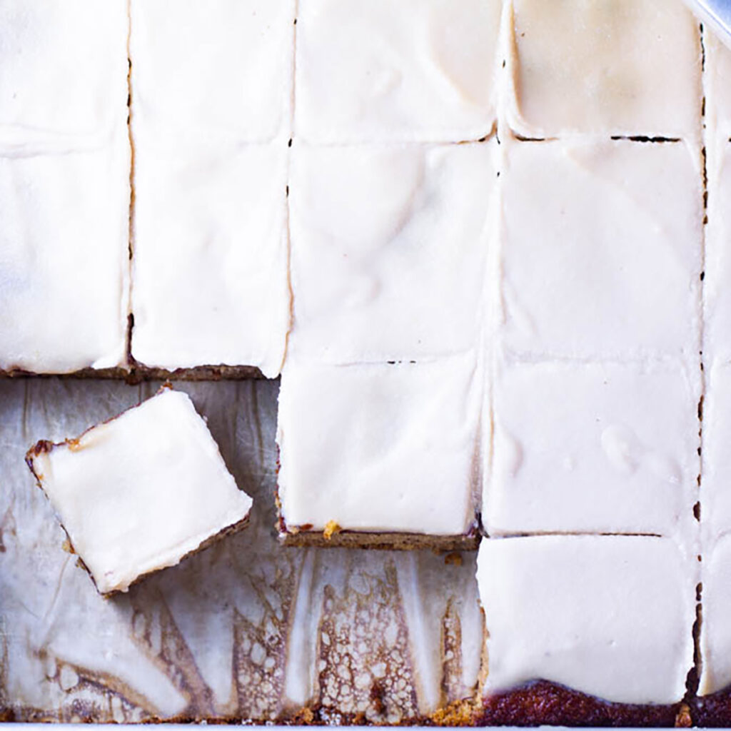 Banana Snack Cake overhead image