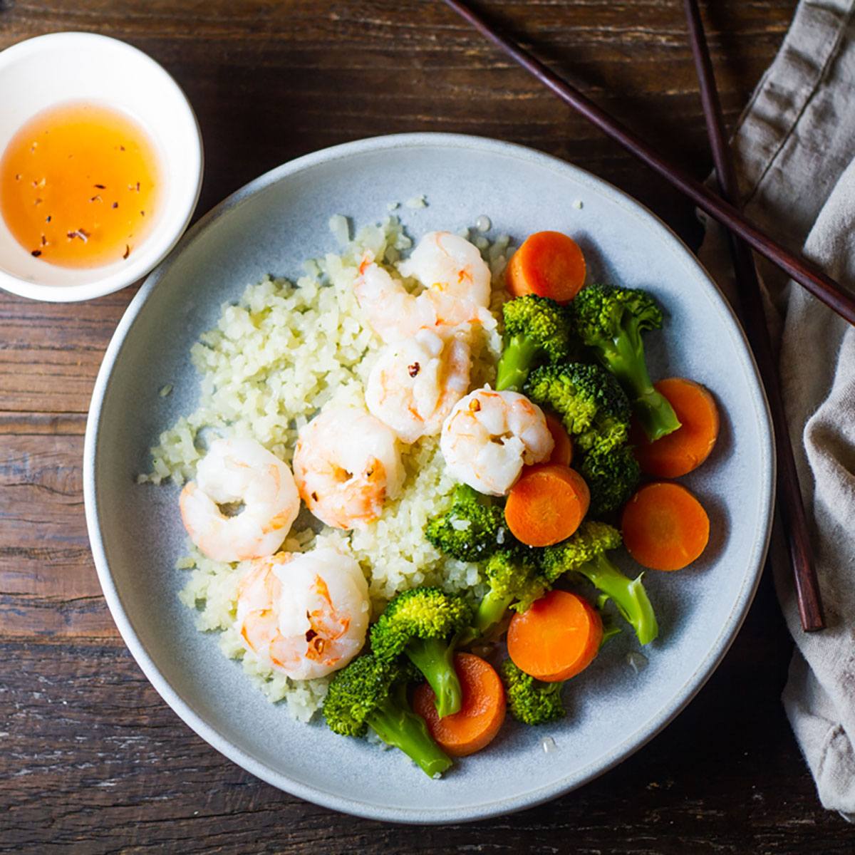 Sweet Chili Shrimp & Veggies