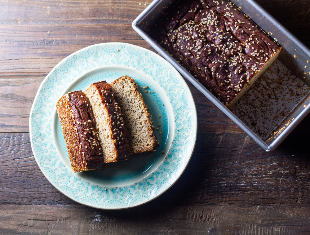 Sesame Tahini Banana Bread