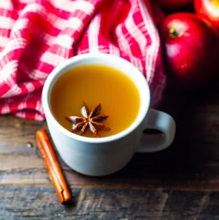 Apple Cider in cup angle image