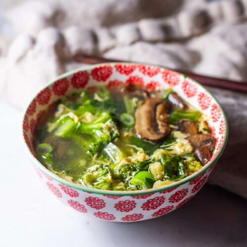 Egg Drop Soup {veggie}