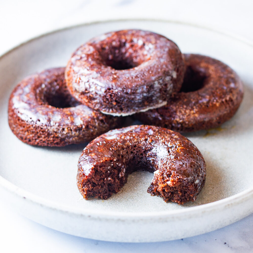 Glazed Chocolate Donuts image