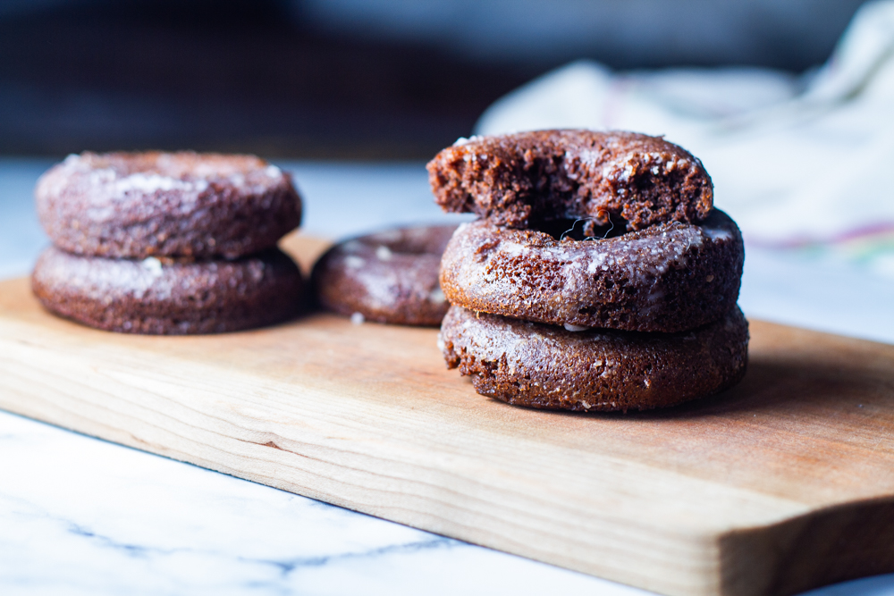Glazed Chocolate Donuts