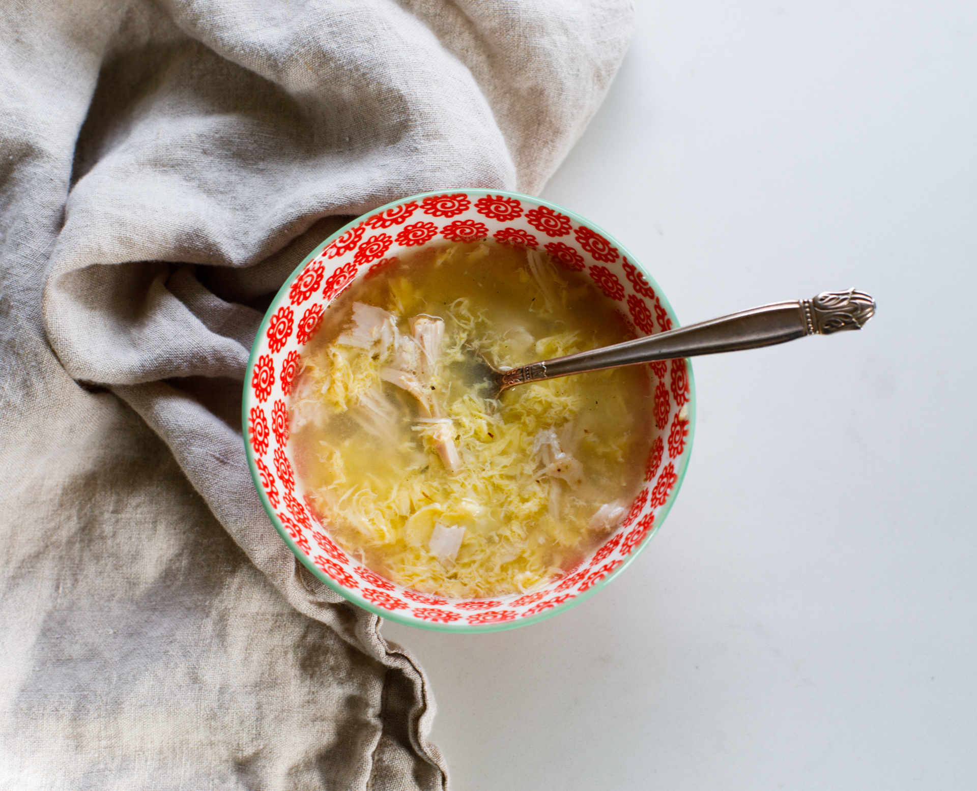 Gentle Egg Drop Soup with Chicken image