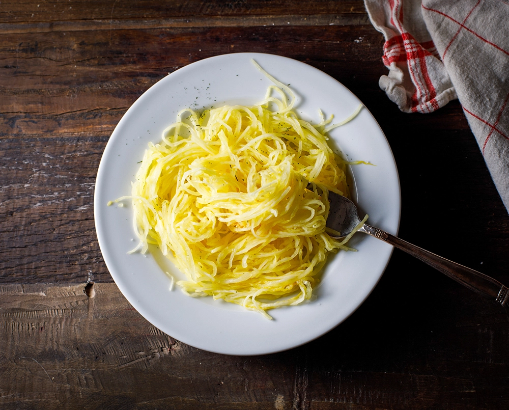 Simple Spaghetti Squash overhead image