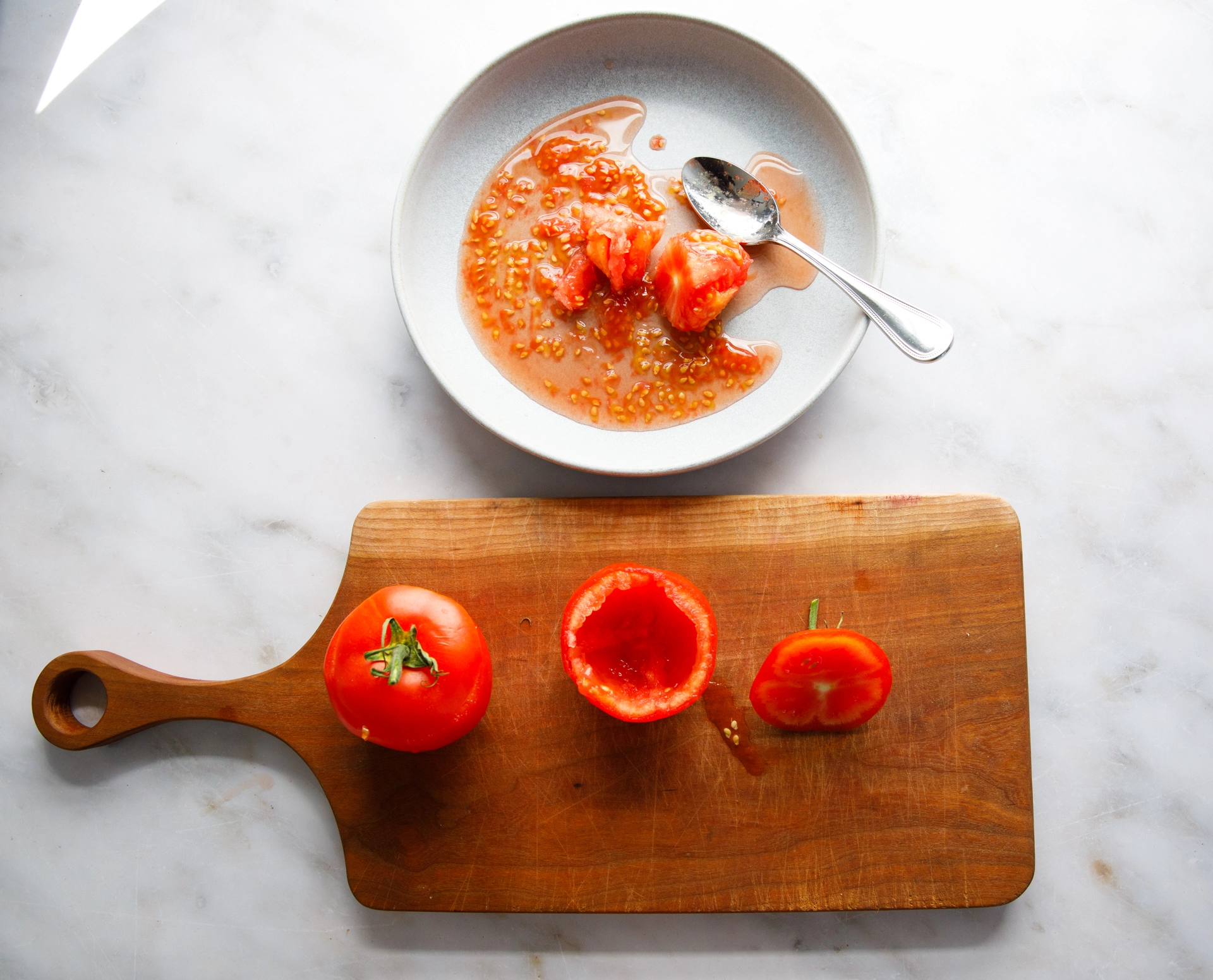 Gemista tomato prep image