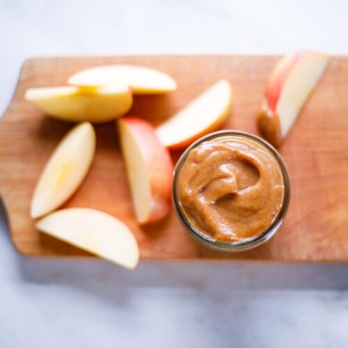 Caramel Date Sauce with apples