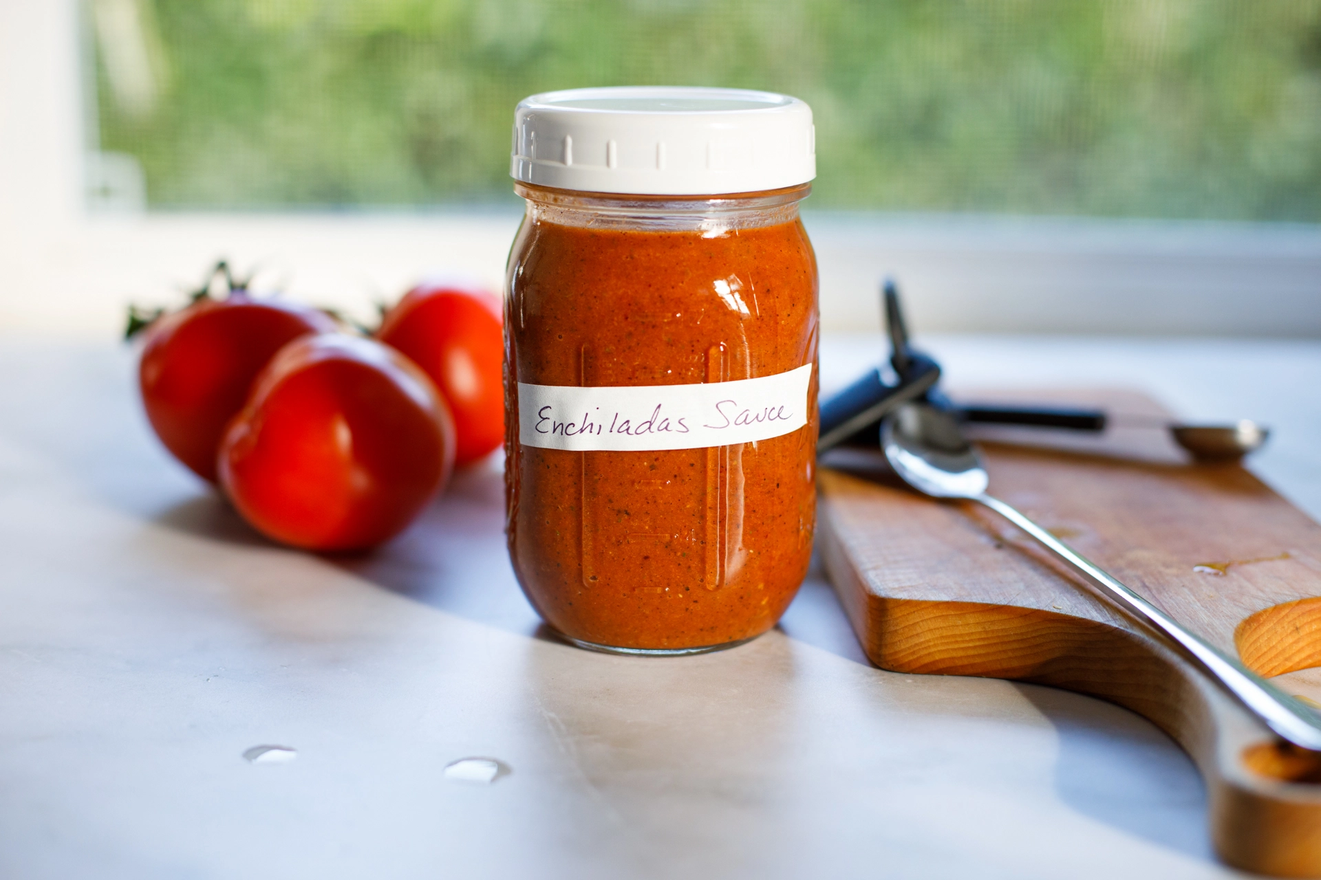 Enchilada Sauce in jar 